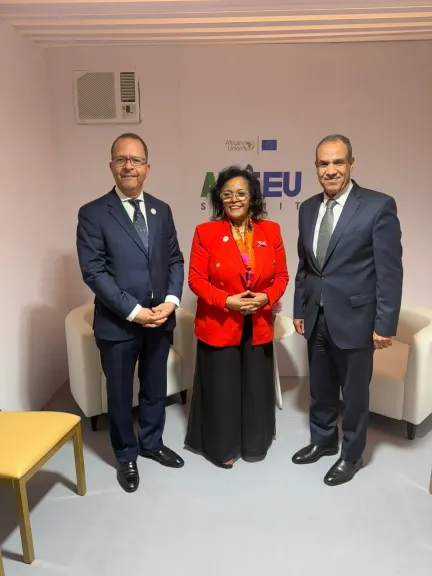 وزير الخارجية يلتقي المديرة التنفيذية لوكالة الاتحاد الأفريقي للتنمية النيباد