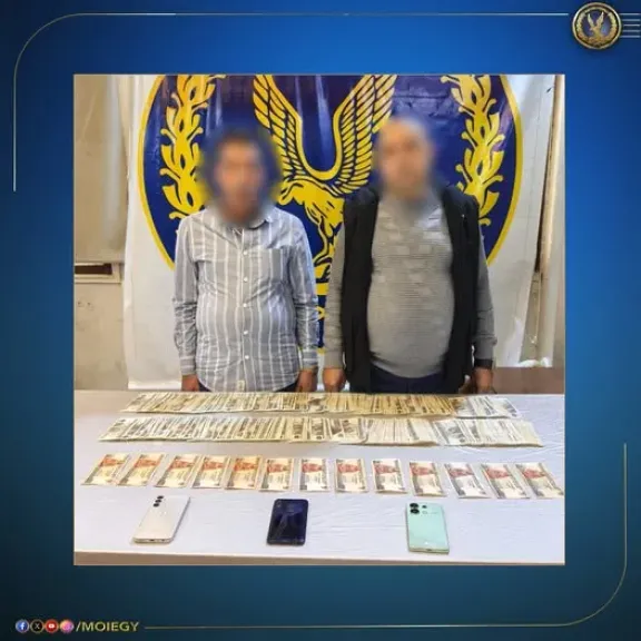 ضبط شخصين بحوزتهما أموال تمهيدًا للتأثير على الناخبين في السلام أول بالقاهرة