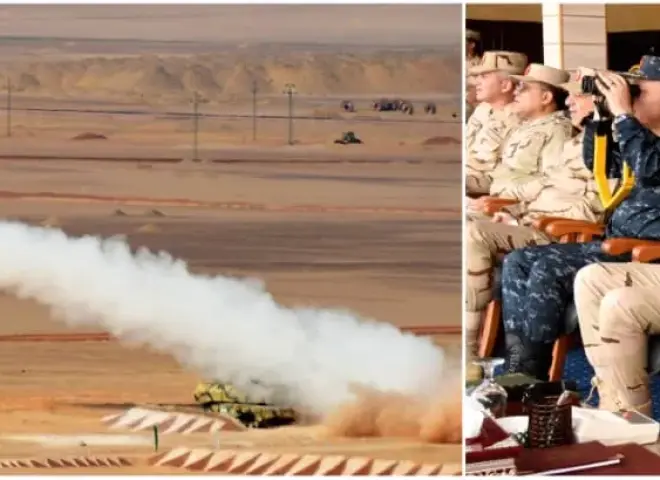 وزير الدفاع يشهد تنفيذ المرحلة الرئيسية للرماية الصاروخية لعناصر قوات الدفاع الجوي