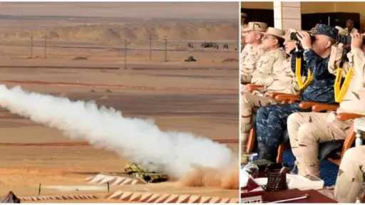 وزير الدفاع يشهد تنفيذ المرحلة الرئيسية للرماية الصاروخية لعناصر قوات الدفاع الجوي