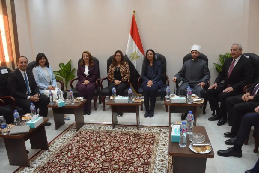 محافظ الغربية يستقبل وزراء التنمية ووزيرة التضامن الأوقاف وغادة والي والسفيرة نبيلة مكرم