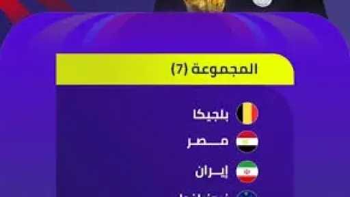 قرعة كأس العالم.. منتخب مصر مع  بلجيكا وإيران ونيوزيلندا