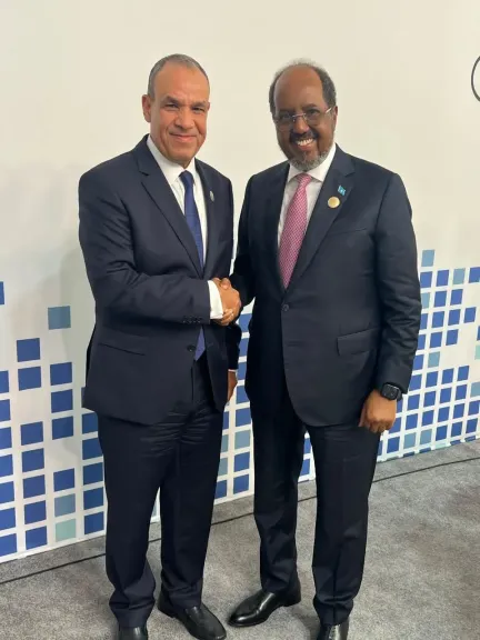 وزير الخارجية يبحث مع رئيس الصومال تعزيز الشراكة الاستراتيجية ودعم الأمن والاستقرار في القرن الإفريقي