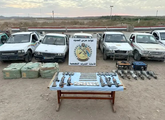 بقيمة 2 مليار جنيه قوات حرس الحدود تضبط مخدرات وأسلحة قبل دخولها البلاد