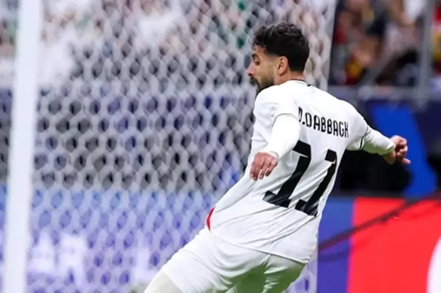 إصابة الدباغ في مباراة فلسطين وسوريا بكأس العرب