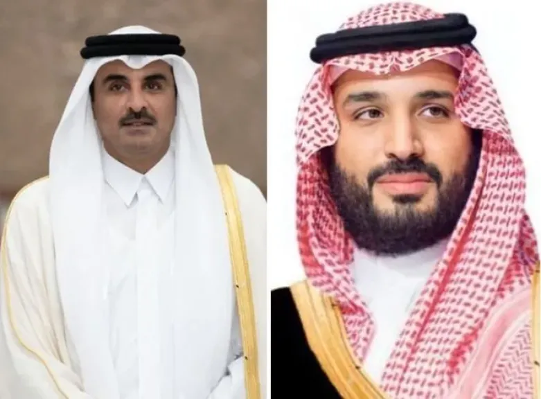 ولي عهد السعودية وأمير قطر يؤكدان عزمهما على تعزيز وتطوير الشراكة الدفاعية