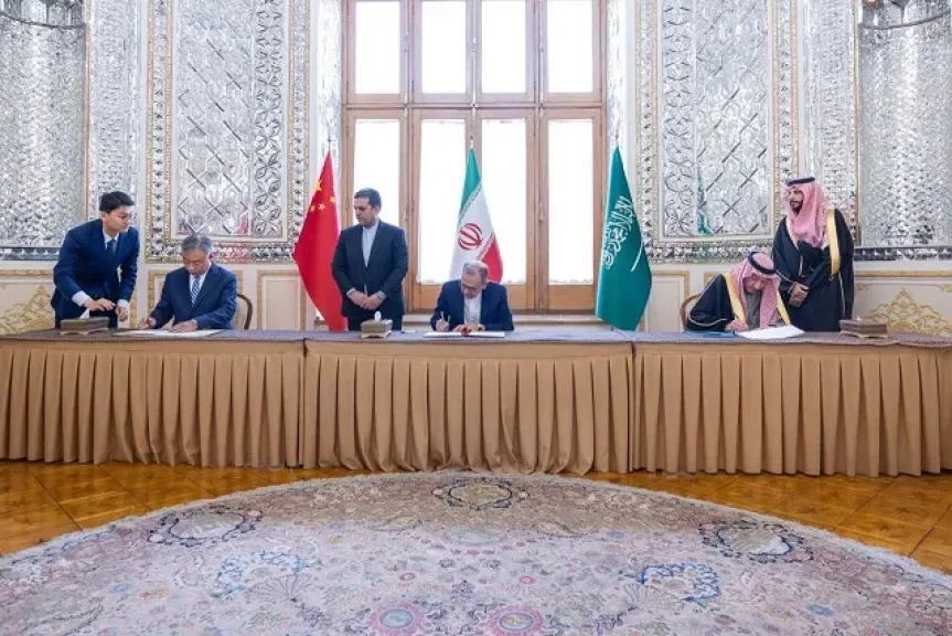 السعودية وإيران تؤكدان سعيهما لتعزيز علاقات حسن الجوار