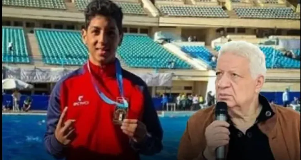 مرتضى منصور يعلن توليه الدفاع تطوعا عن البطل يوسف محمد شهيد اتحاد السباحة