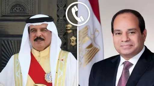 السيسي وملك البحرين يؤكدان دعم وقف الحرب في غزة ورفض تهجير الفلسطينيين