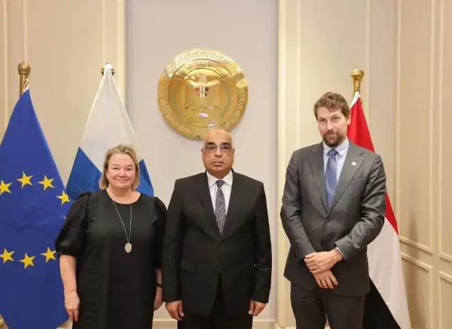 وزير العدل يستقبل مديرة مركز سيادة القانون بجمهورية فنلندا