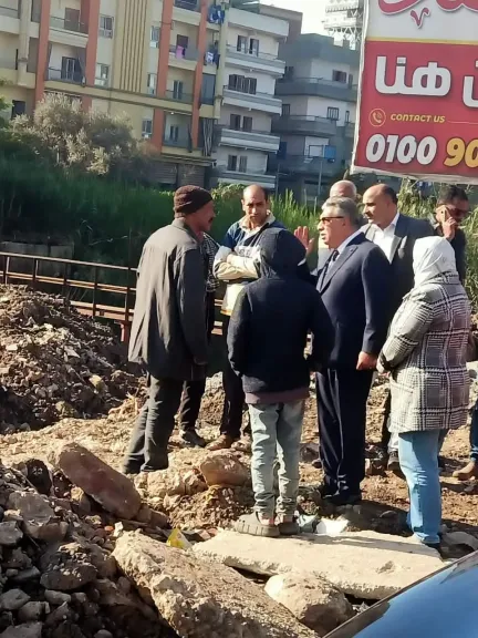 محافظ الدقهلية يتفقد أعمال إنشاء كوبري معلة بطلخا