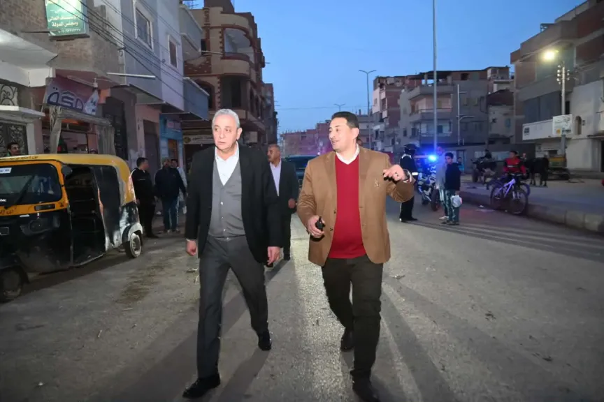 محافظ الغربية يتابع تنفيذ مشروعات الطرق والنظافة في بسيون لضمان جودة حياة المواطنين