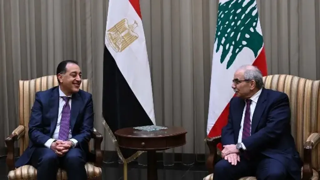 رئيس الوزراء اللبناني يستقبل الدكتور مصطفي مدبولي لبحث عدد من الملفات علي الساحة الإقليمية