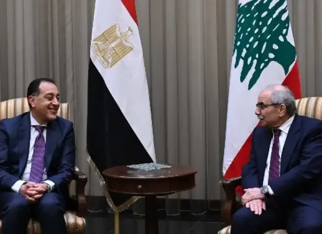 رئيس الوزراء اللبناني يستقبل الدكتور مصطفي مدبولي لبحث عدد من الملفات علي الساحة الإقليمية