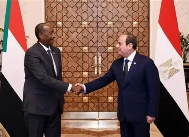 رسالة شكر من البرهان إلى مصر والرئيس السيسي