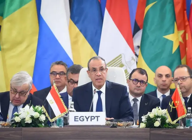 افتتاح أعمال المؤتمر الوزاري الثاني لمنتدى الشراكة الروسية-الأفريقية … ووزير الخارجية يلقى كلمة افتتاحية نيابة عن السيد رئيس الجمهورية