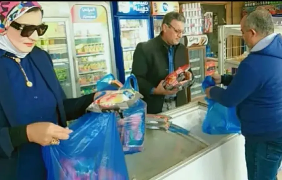 مطروح: ضبط لحوم مجمدة ومواد غذائية مجهولة المصدر وغير صالحة للاستهلاك الآدمي