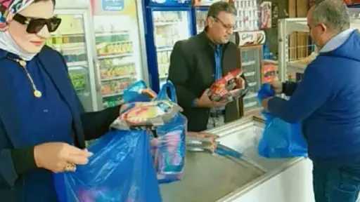 مطروح: ضبط لحوم مجمدة ومواد غذائية مجهولة المصدر وغير صالحة للاستهلاك الآدمي