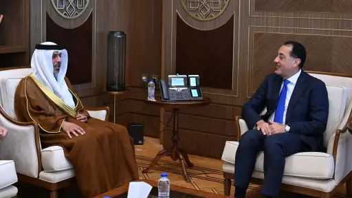 رئيس الوزراء يستقبل سفير دولة الإمارات العربية المتحدة لدى مصر