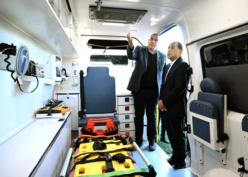 رئيس الوزراء يتفقد نقطة إسعاف قرية ”الودي” بالجيزة