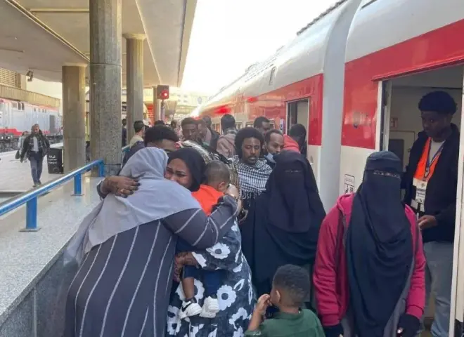 السكة الحديد: تسيير الرحلة الـ41 لنقل الأشقاء السودانيين ضمن مشروع العودة الطوعية