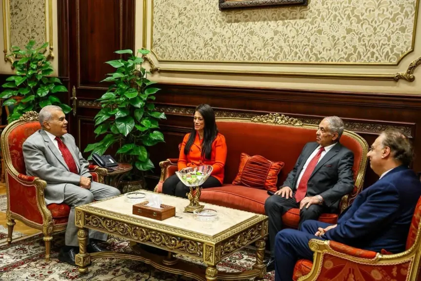 وزيرة التخطيط تلتقي رئيس مجلس الشيوخ لتعزيز التعاون