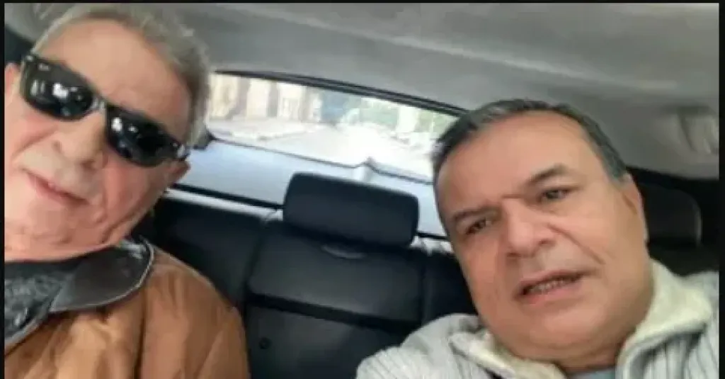 الصورة الأولي لخروج الفنان محمود حميدة من المستشفي