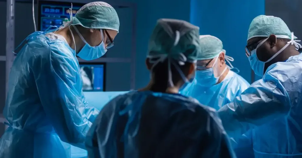 إعادة بناء كاملة لعظام الوجه والفكين لمريض بمستشفي شربين المركزي