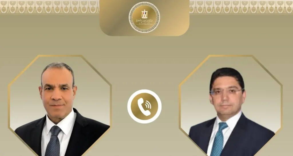 وزير الخارجية يبحث مع نظيره المغربي التطورات في منطقة الشرق الأوسط والقارة الإفريقية