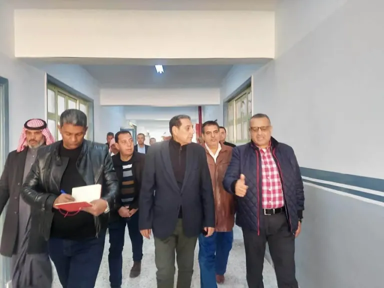 محافظ جنوب سيناء يتابع أعمال تطوير مدرسة وادي فيران الثانوية الصناعية بتكلفة 44 مليون جنيه
