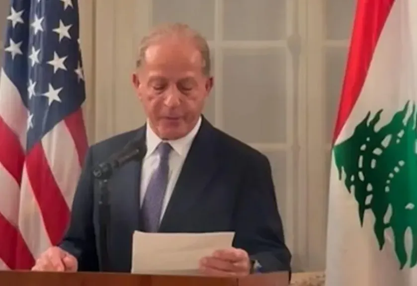 السفير الأمريكي لدي بيروت يؤكد التزام بلاده بمواصلة دعم الدولة اللبنانية ومؤسساتها