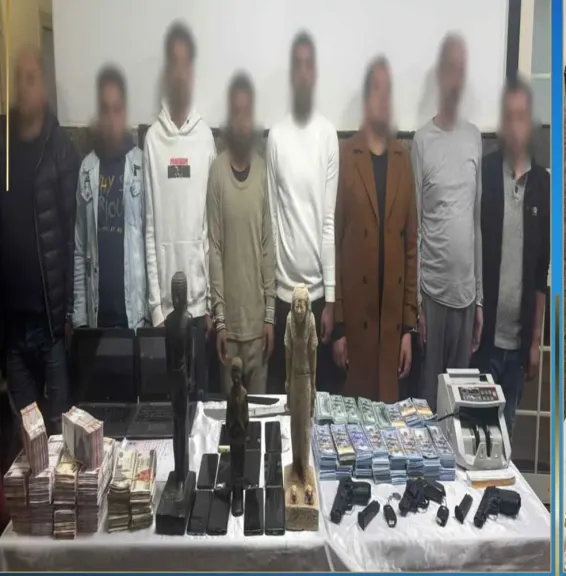 القبض علي عصابة الاتجار في الآثار المزيفة بالشيخ زايد وعرض المضبوطات علي الطب الشرعي