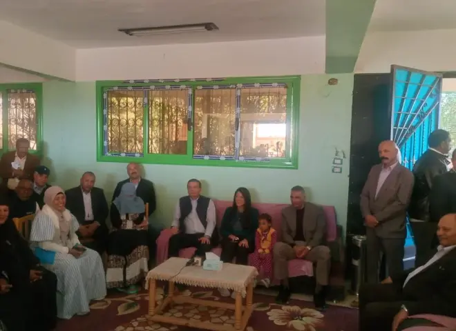 وزيرا التخطيط والزراعة يتفقدان مشروع وادي الصعايدة في إدفو