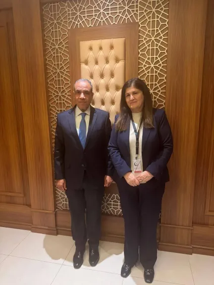 وزير الخارجية يلتقي بنظيرته الفلسطينية لمناقشة مستجدات الأوضاع