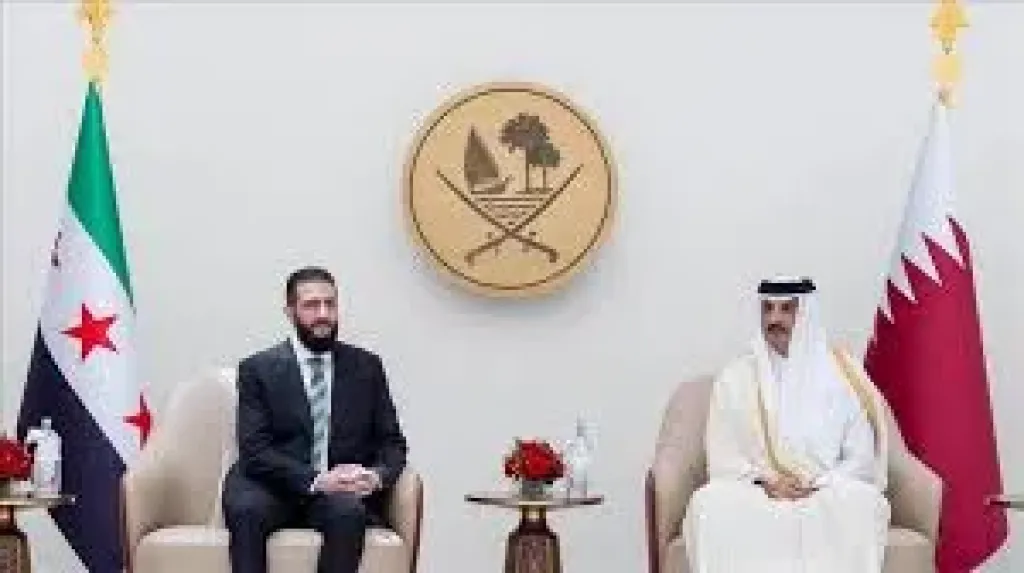 الشرع يستعرض مع أمير قطر الأحداث الراهنة في سوريا