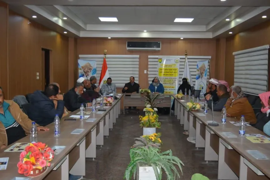 بحوث الصحراء” ينظم ورشة عمل لتنمية الثروة الحيوانية ودعم المربين بواحة سيوة