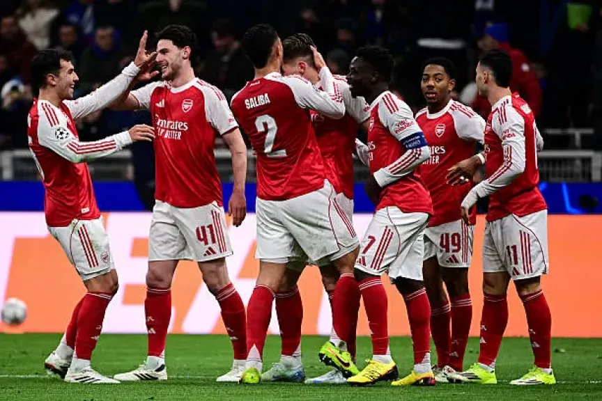 أرسنال يقهر إنتر ميلان بثلاثية ويواصل صدارته لدوري الأبطال