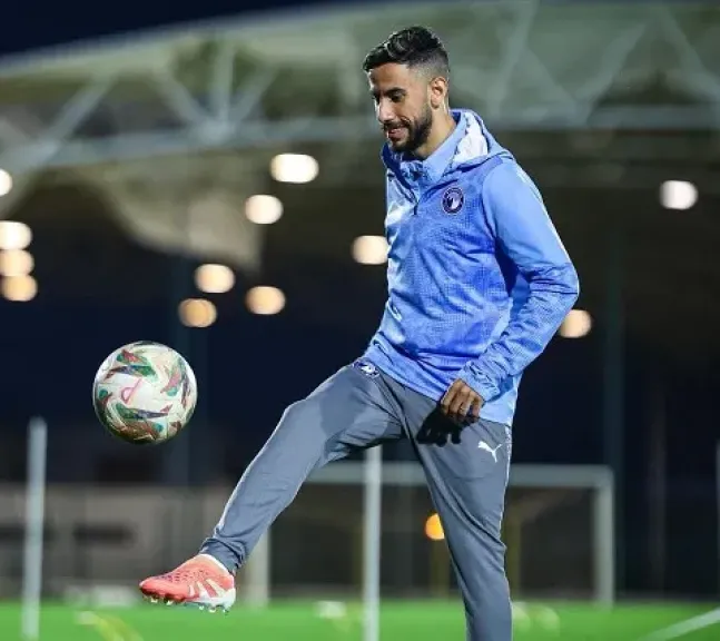 ناصر ماهر يشارك في تدريبات بيراميدز الجماعية