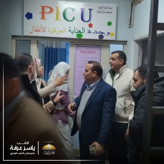 النائب ياسر عرفة يتفقد مستشفي مبارك المركزي ويؤكد :توفير الدعم اللازم لتحسين جودة الخدمة الصحية المقدمة لأهالينا بمنشأة القناطر
