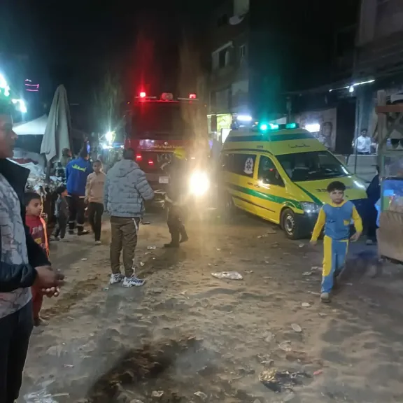 انهيار عقار مكون من طابقين بمنطقة الدويقة