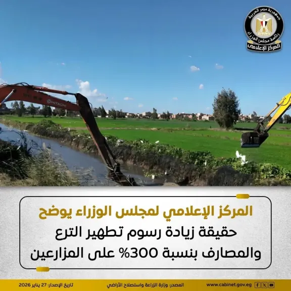 حقيقة زيادة رسوم تطهير المساقي الخصوصية بنسبة 300% على المزارعين