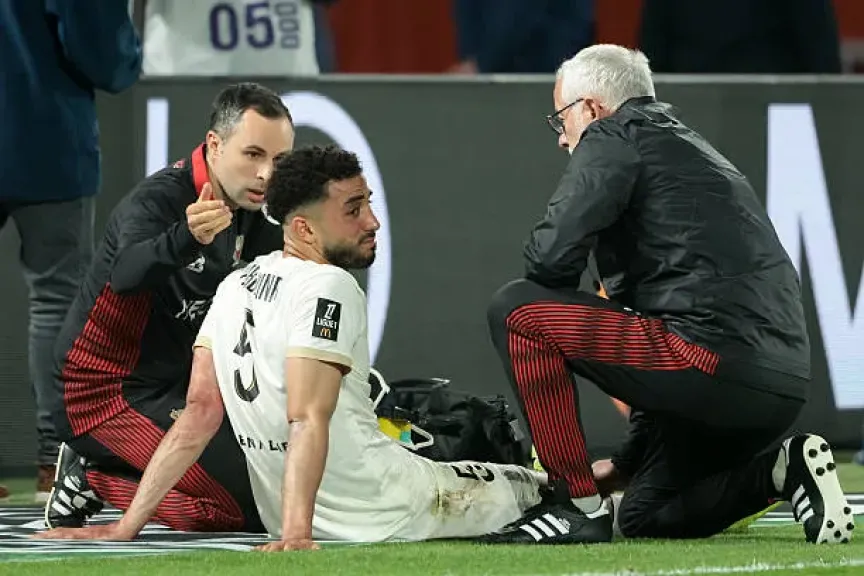 محمد عبد المنعم يعلن عودته للتدريبات الجماعية بعد التعافي من الصليبي