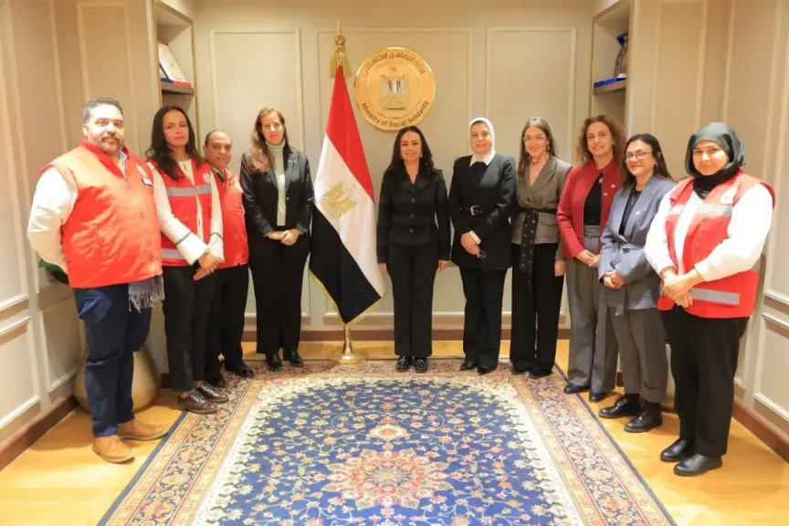 وزيرة التضامن تستقبل رئيسة بعثة اللجنة الدولية للصليب الأحمر بالقاهرة