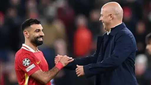 سلوت: سعيد بتهديف محمد صلاح واستمراريته فى التألق مع ليفربول