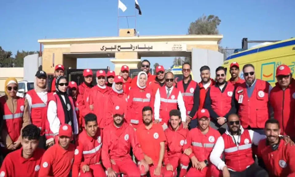 الهلال الأحمر المصري: نبذل جهودا مكثفة لدعم الفلسطينيين