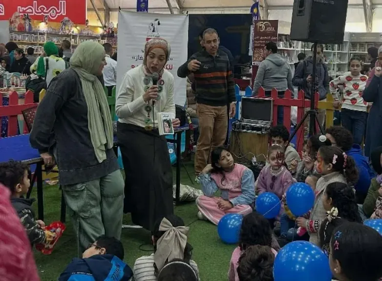 نرمين مجدي: ورشة «حكاية ليمون بالنعناع» من أجمل تجارب ركن الأطفال في معرض الكتاب