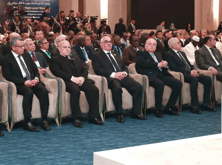 رئيس هيئة النيابة الإدارية يشارك في الجلسة الافتتاحية لاجتماع القاهرة التاسع لرؤساء المحاكم الدستورية الإفريقية