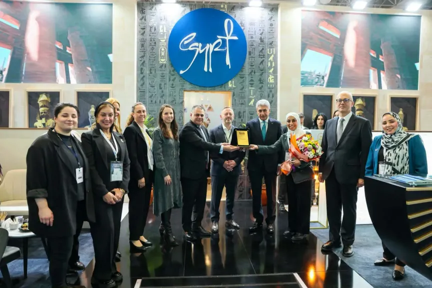 مصر تحصد جائزة أفضل جناح مشارك بالمعرض السياحي الدولي EMITT من حيث التصميم