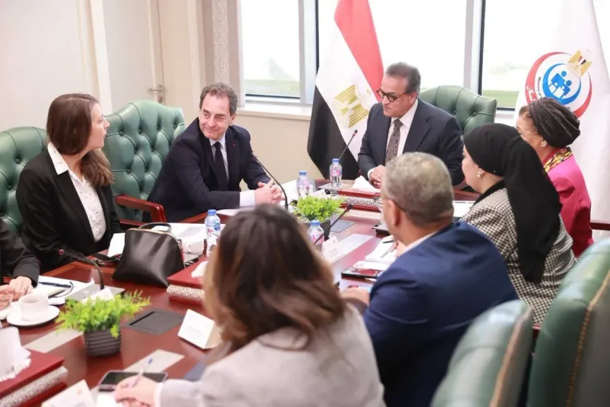 وزير الصحة يستقبل السفير الفرنسي لبحث تعزيز التعاون الصحي