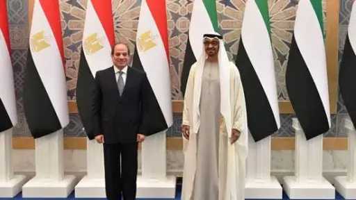 الرئيس السيسي ونظيره الإماراتي يؤكدان ضرورة تجنب أي تصعيد في المنطقة